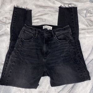 Abercrombie Super Skinny Ankle High Rise Curve Love Jeans